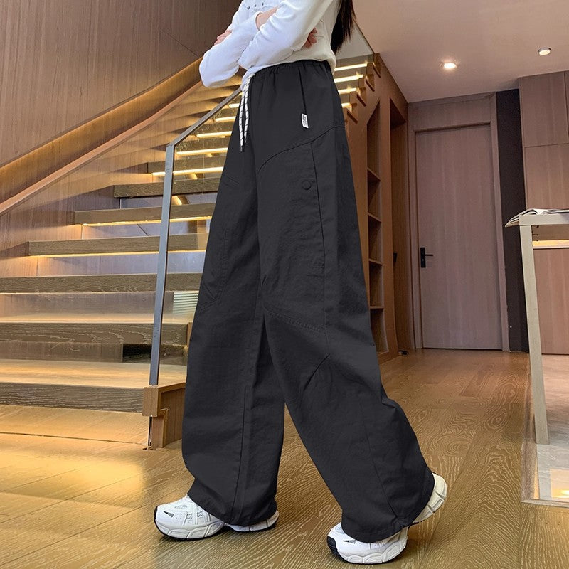 Children's Casual Trousers Summer Older Junior High School Straight Wide Leg Children's Pants