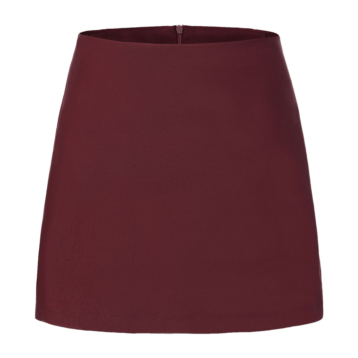 Double Slit Zipper Lining Female Temperament Skirt
