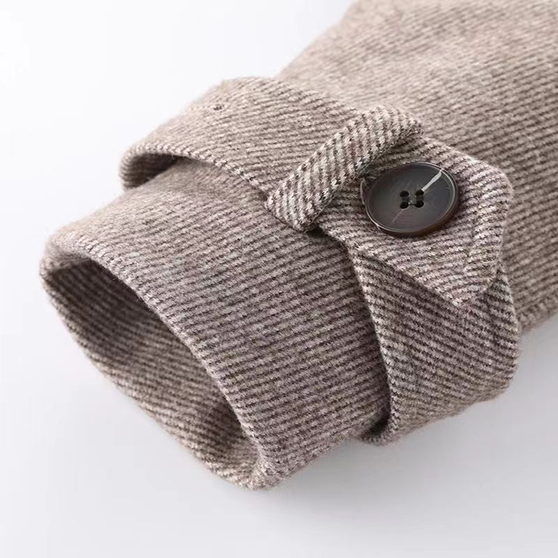 Woolen Coat Pleated Short Skirt Two-piece Little Children's Suit