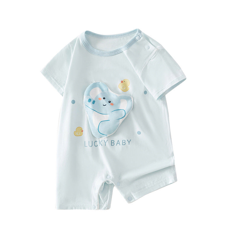 Modal Jumpsuit Summer Short Sleeved Kazakhstan Romper Born Jumpsuit, Climbing Suit
