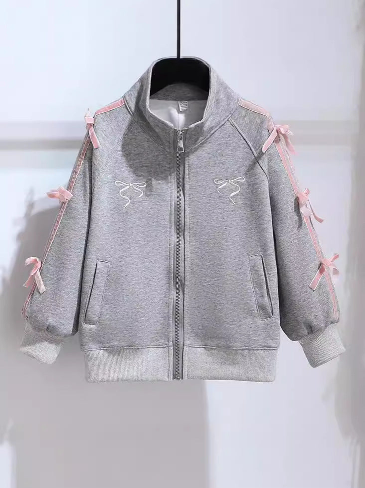 Children's Fashionable Sweet Princess Style Zipper Coat Children's Suit