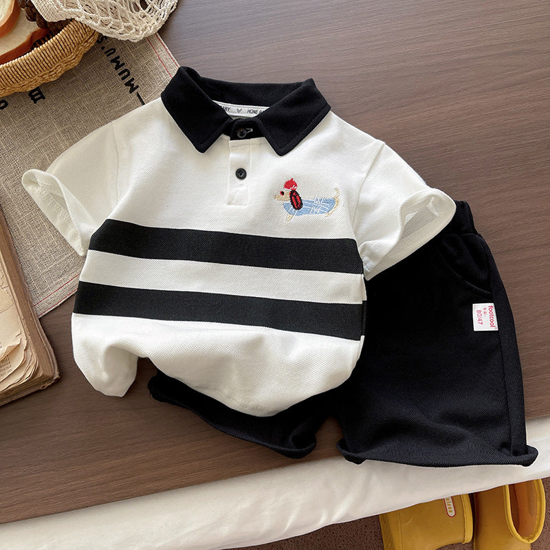 Children's Sleeve T-shirt Summer Clothes Clothing Two-piece Children's Suit
