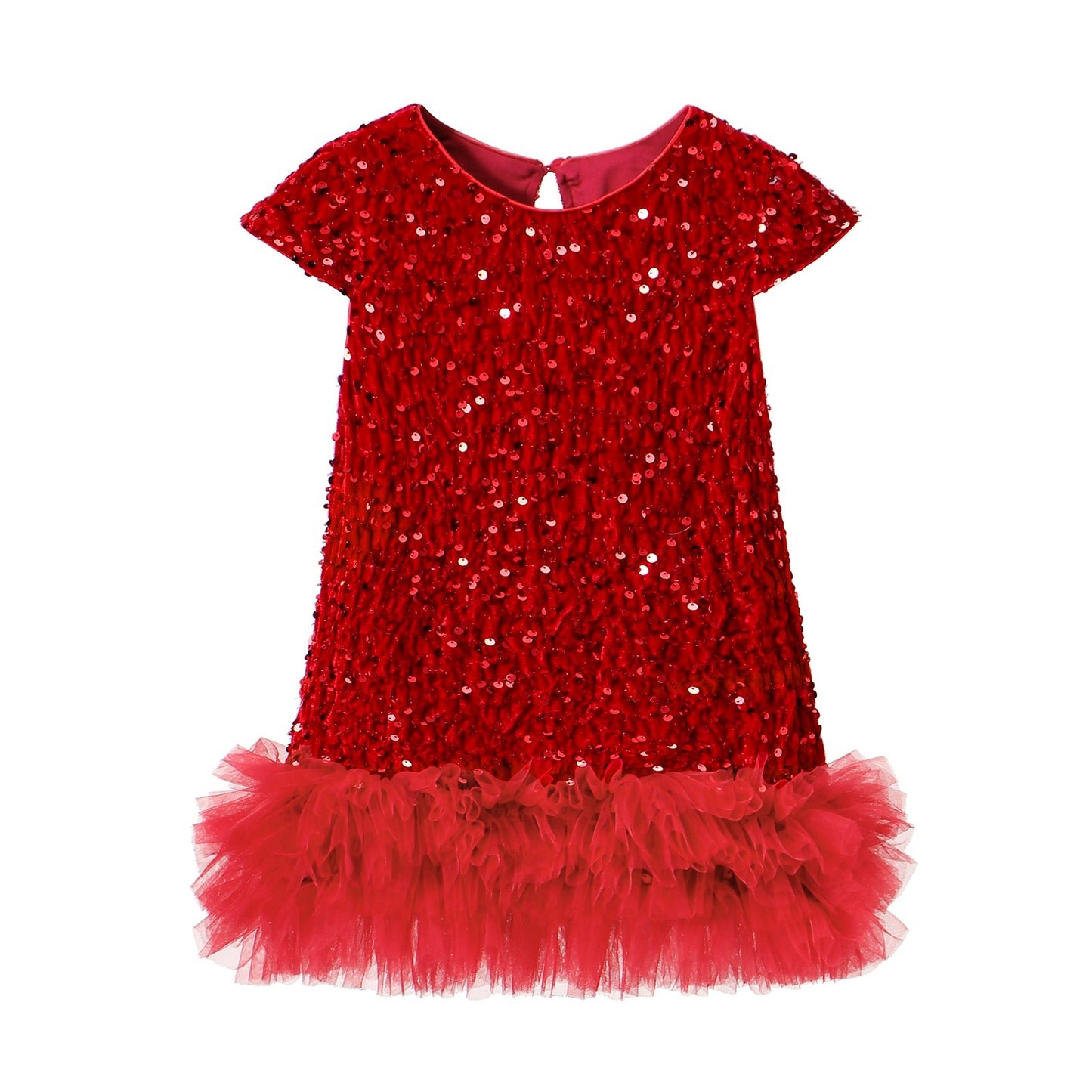 Children's Leaf Clothing Vest Sequin Gauze Fashionable Princess Children's Dress