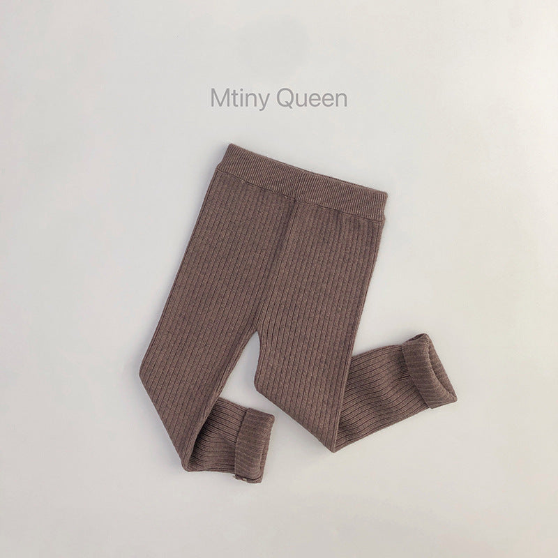 Children's Comfortable Wool Leggings Large Stretch Boy Knit Children's Pants