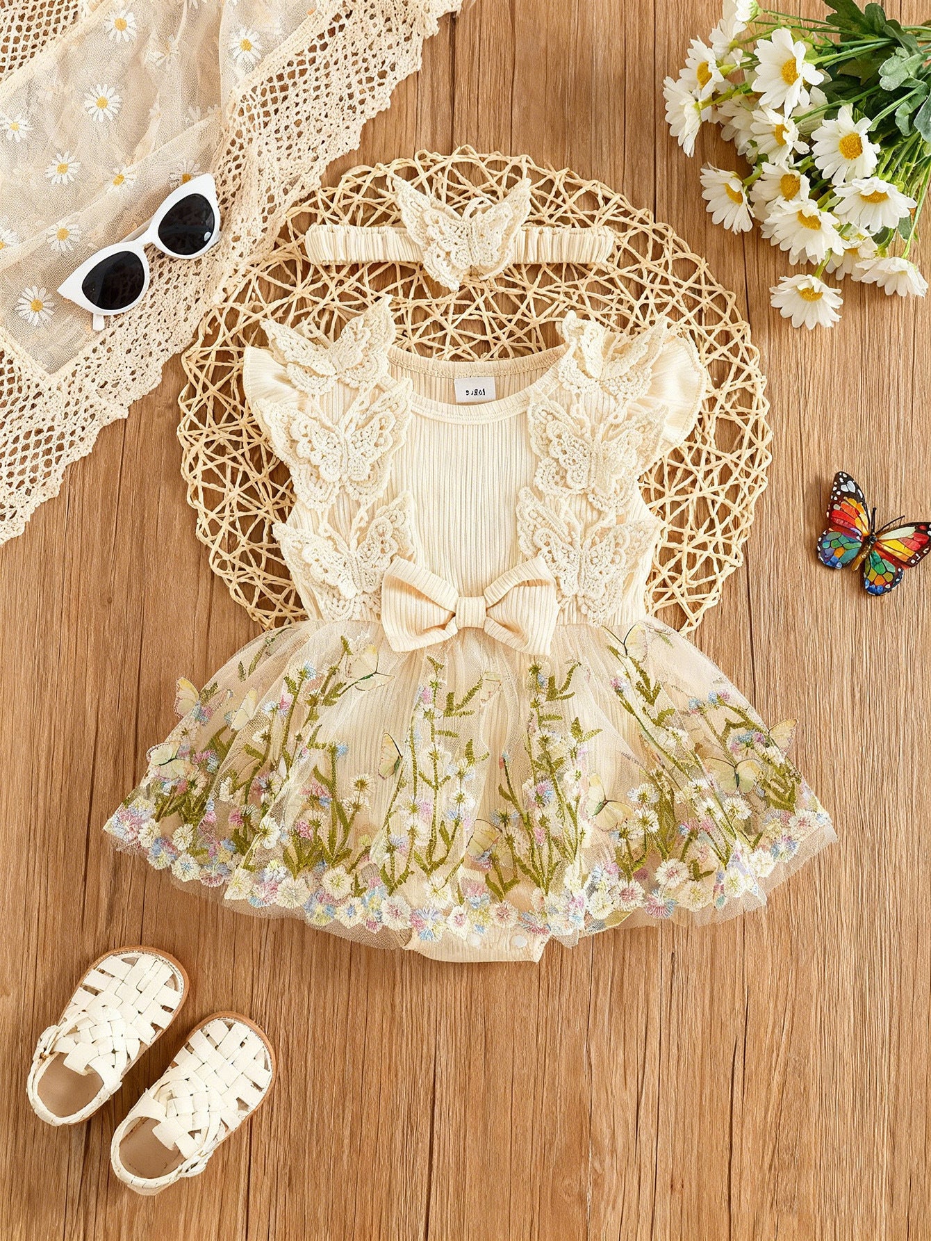 Children's Bow Mesh Summer Princess Fashionable Skirt Children's Dress