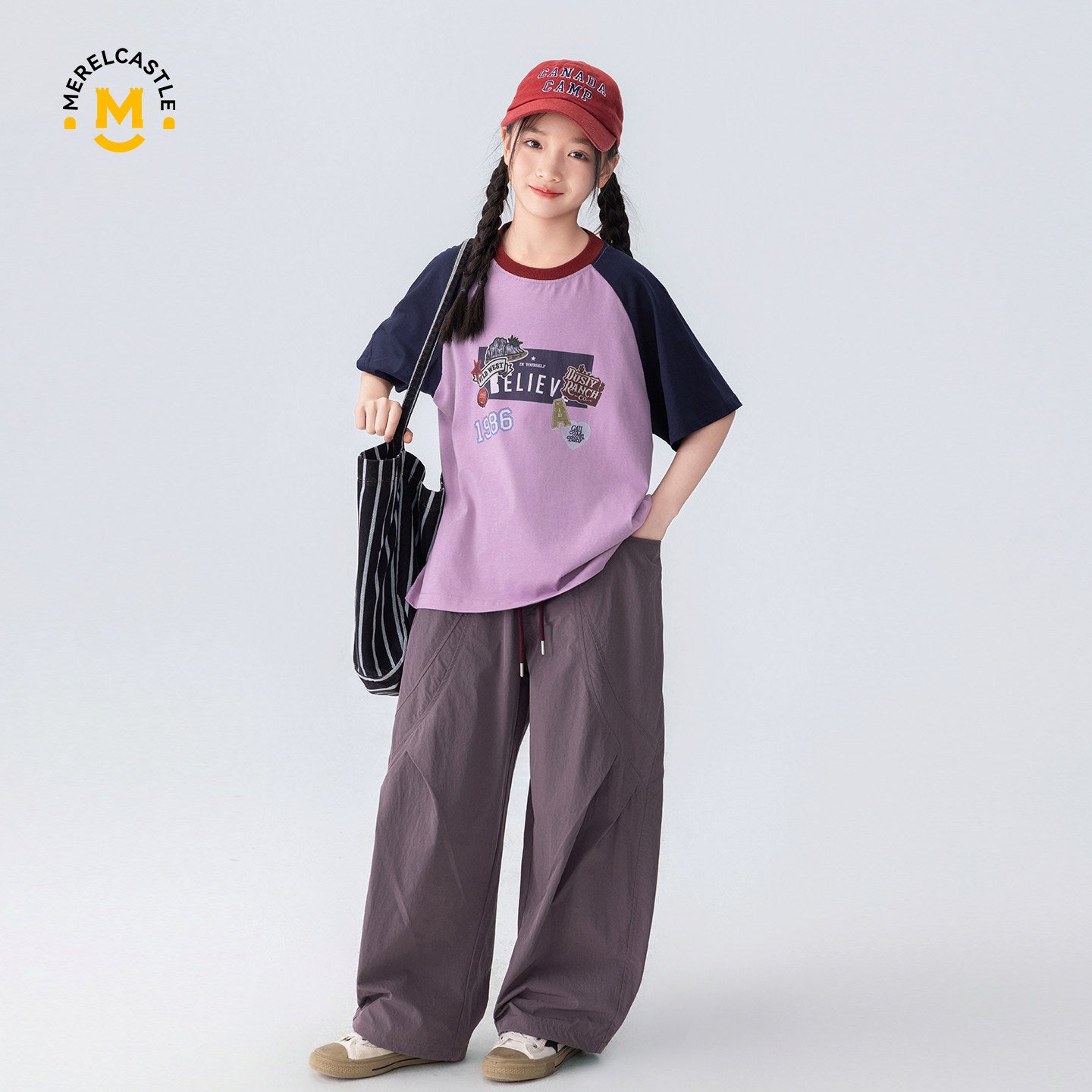 Western Style Top Summer Thin Breathable Children's T-shirt