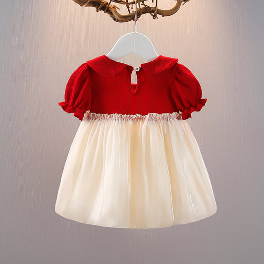Children's Clothing Short Sleeve Princess Fashionable Summer Gauze Children's Dress