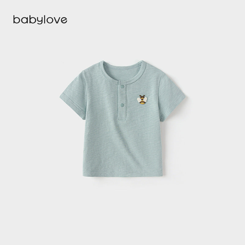 Collection Summer Short Sleeve Infant Cotton Modal Top Going Out Children's T-shirt