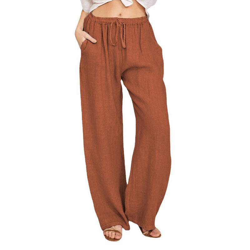 Pretty Innovative Women's Loose Cotton Linen Casual Pants
