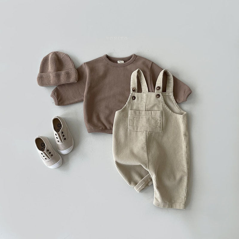 Women's & Men's Corduroy Clothing Casual Trendy Jumpsuit Overalls Children's Pants
