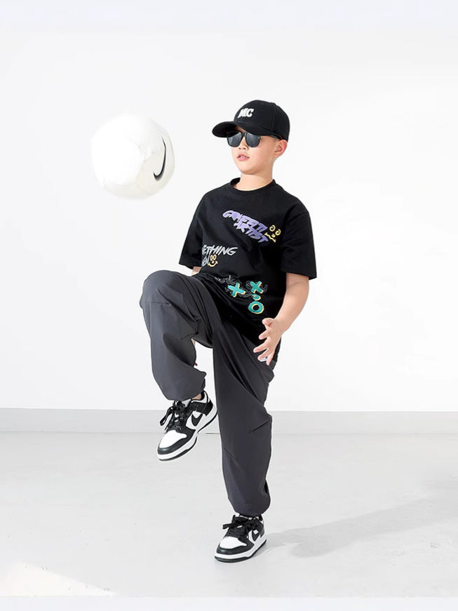 Children's Korean Style Outdoor Trousers Big Breathable Children's Pants