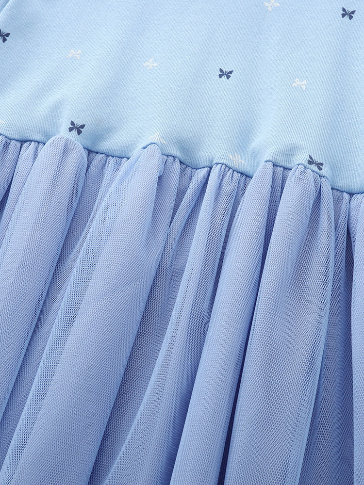 Children's Princess Summer Round Neck Short Sleeve Western Children's Dress