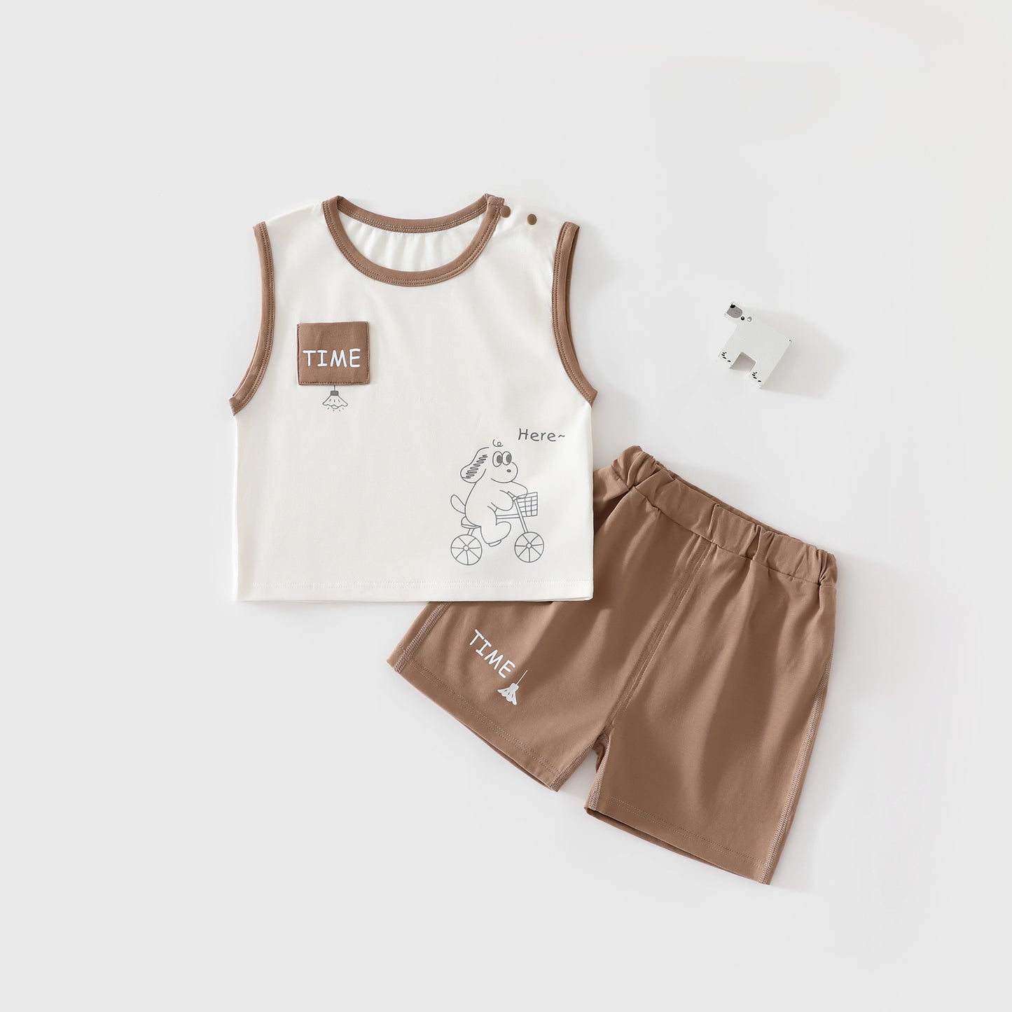 Children's Shorts Split Summer Thin Going Out Two-piece Jumpsuit, Climbing Suit