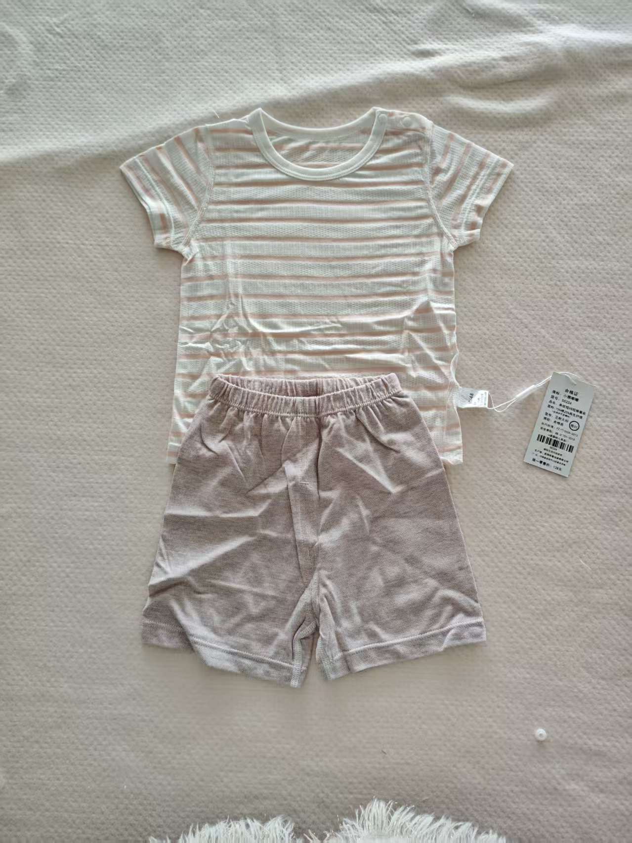 Children's Short Sleeve T-shirt Two-piece Set Infant Class Breathable Children's Suit