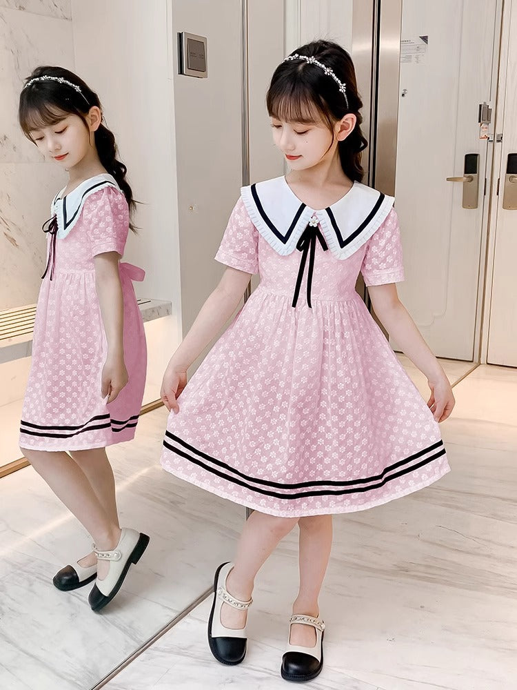 Children's Summer Clothing Western Style Teens Princess Children's Dress