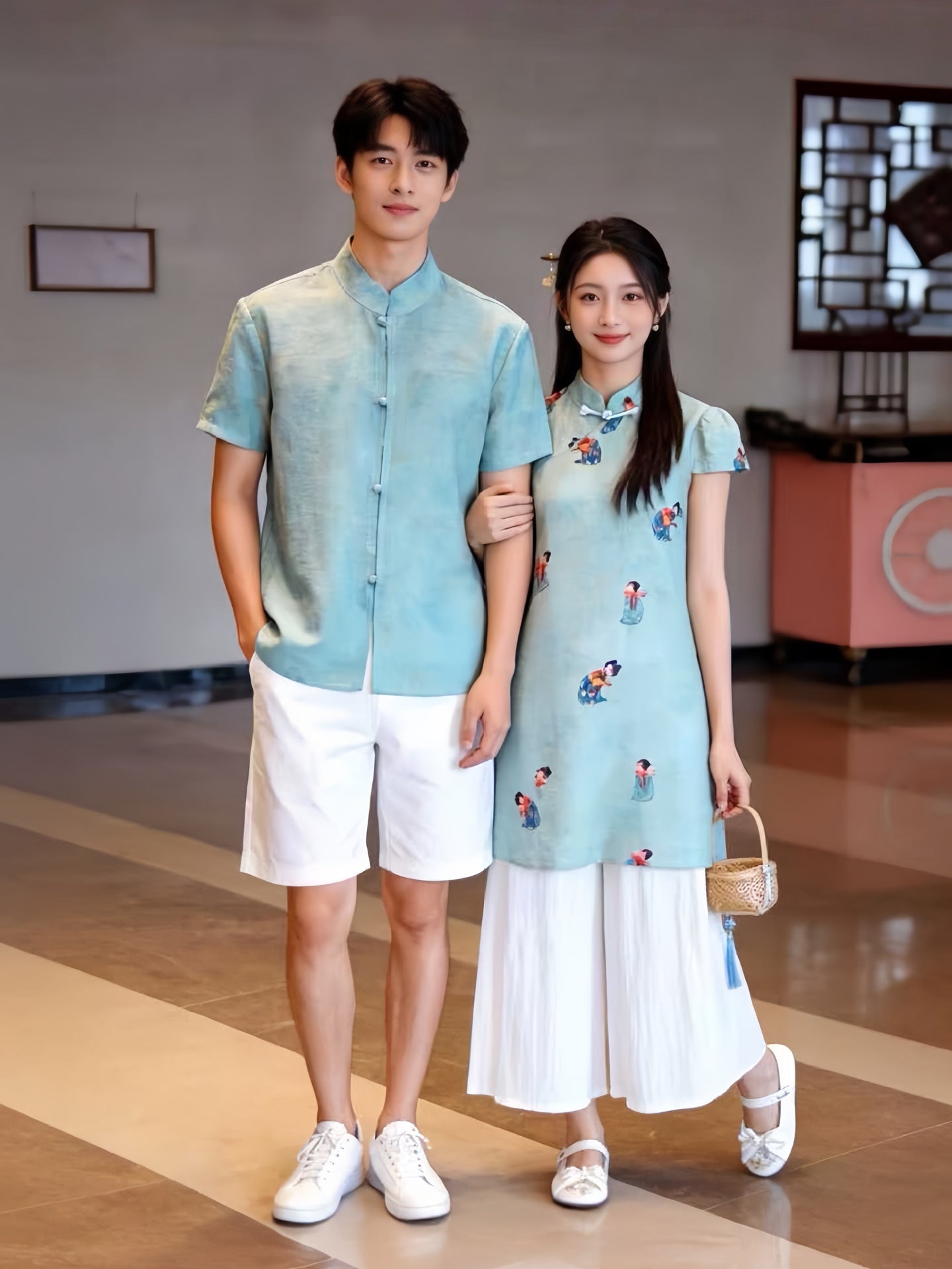 Children's Wear Suit Improved Cheongsam Ancient Tang Parent-child Outfit