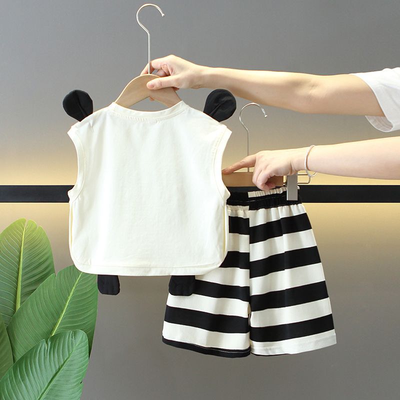 Children's Vest Summer Thin Shorts Wear Clothes Children's Suit