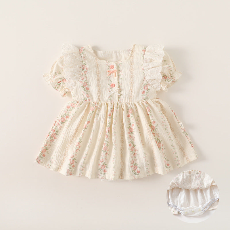 For Babies Summer Dress Fashionable Cute Sisters Outfit Rompers Jumpsuit, Climbing Suit