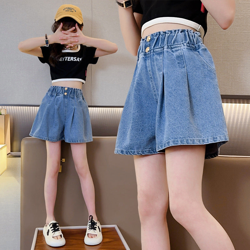 Children's Shorts Summer Clothing Outerwear Loose Thin Teens Children's Pants