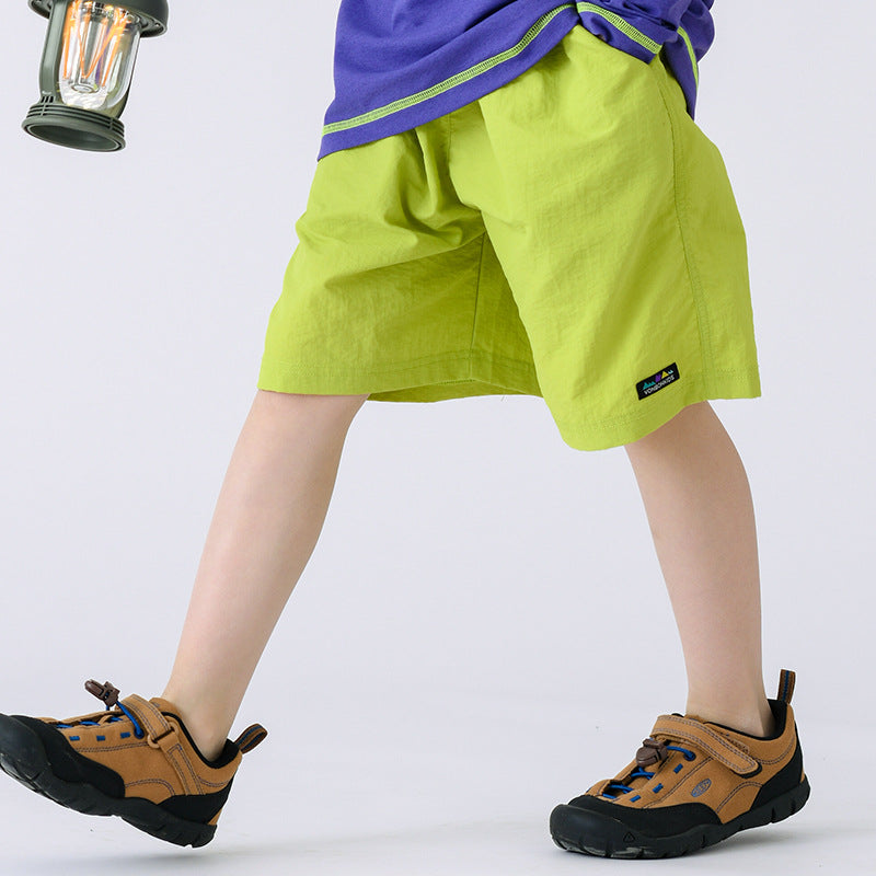 Mountain Candy Color Nylon Waterproof Shorts Outdoor Camping Children's Pants