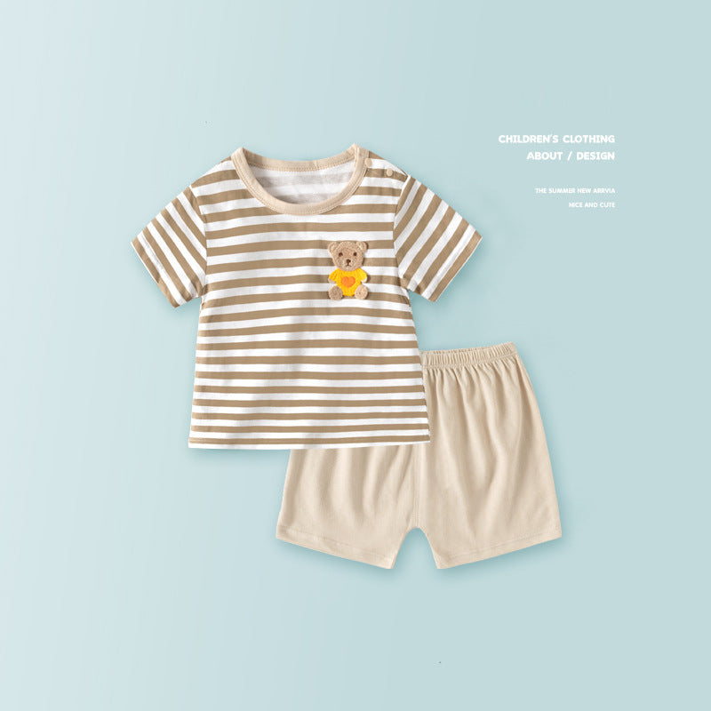 Children's Sleeve Boys Summer Wear Princess Clothes Pajamas Children's Suit