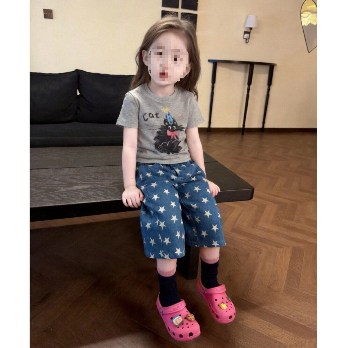Children's Short Sleeve T-shirt Korean Style Pants Children's Suit