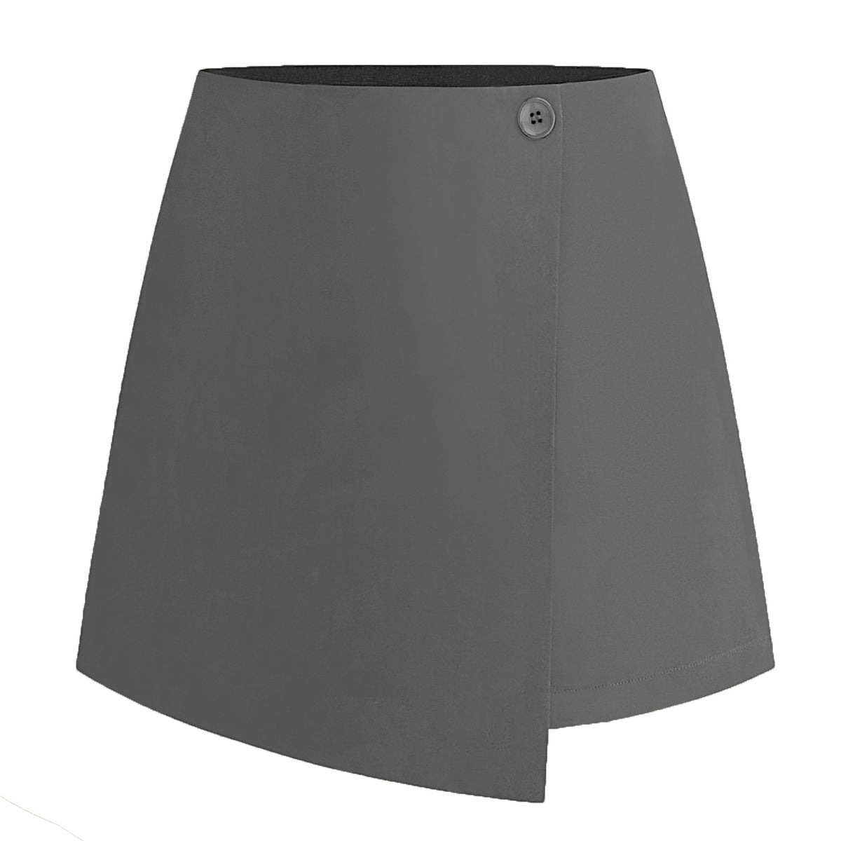 Women's Irregular Stretch Summer High Waist Zipper Button Skirt