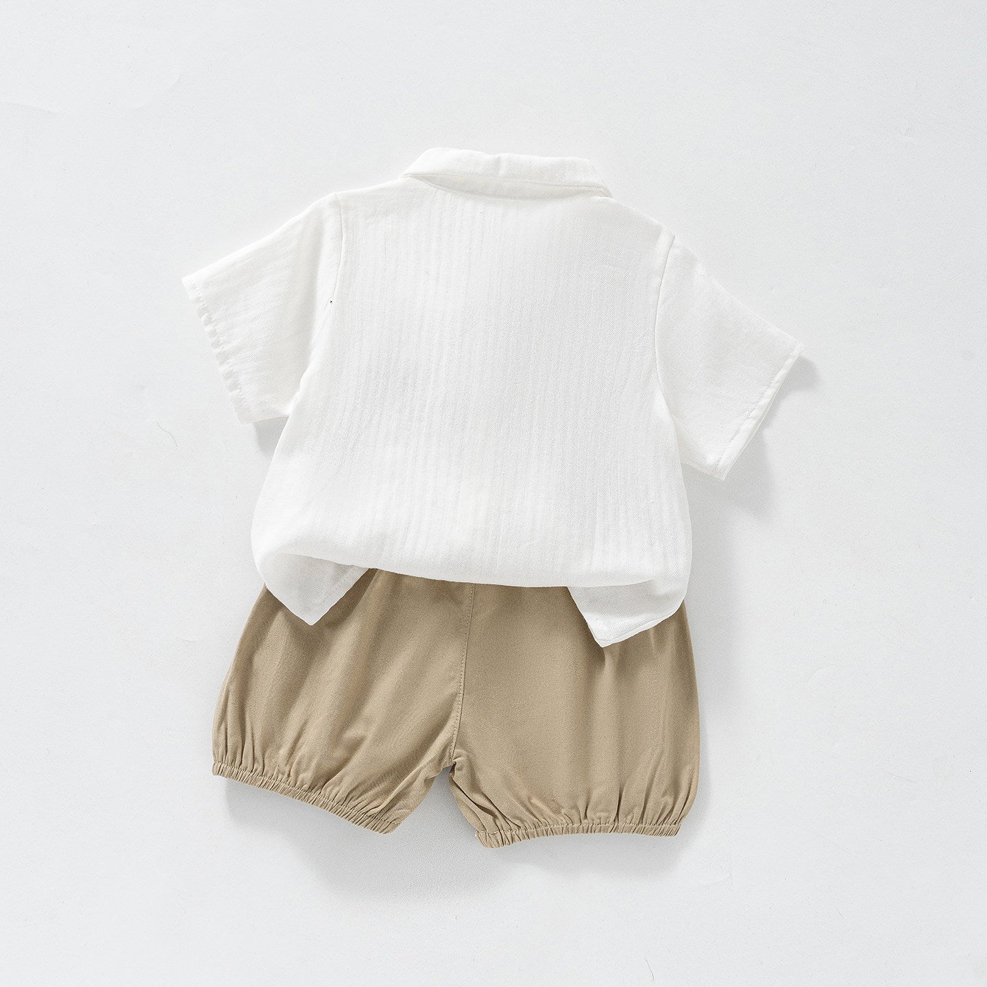 Men's Summer Short-sleeved Dress Shirt Birthday Party Clothes Short Pants Hundred Children's Suit