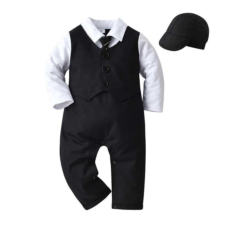 Children's British Bodysuit Rompers Jumpsuit One-piece Clothes Jumpsuit, Climbing Suit