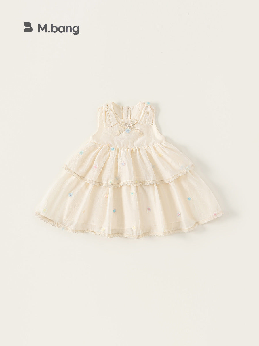 Children's Summer Sleeveless Vest Mesh Thin Princess Children's Dress