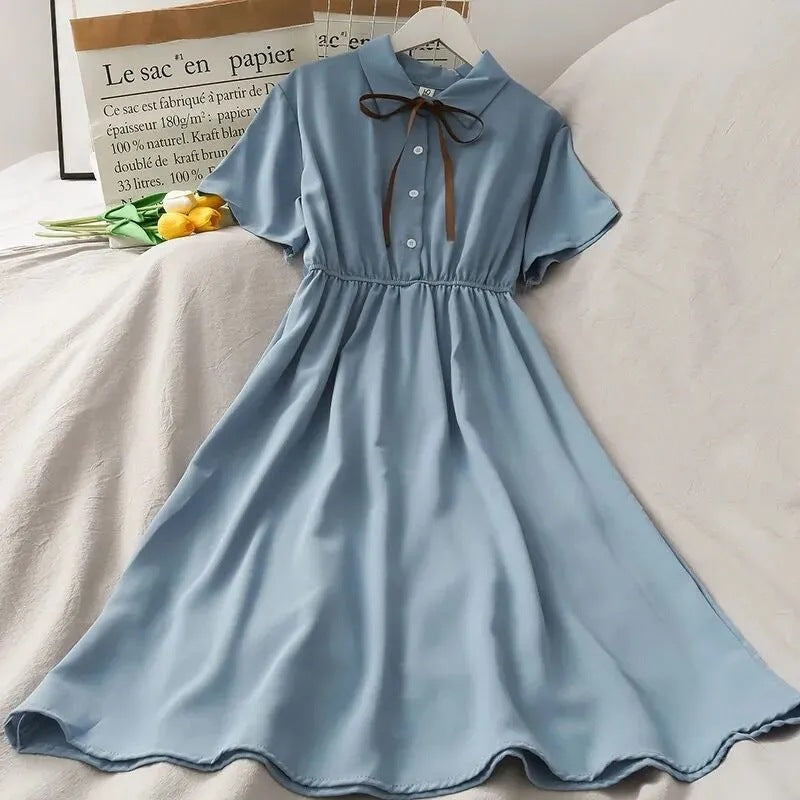 Summer Preppy Style Little Skirt Western Super Fairy Primary Secondary Children's Dress