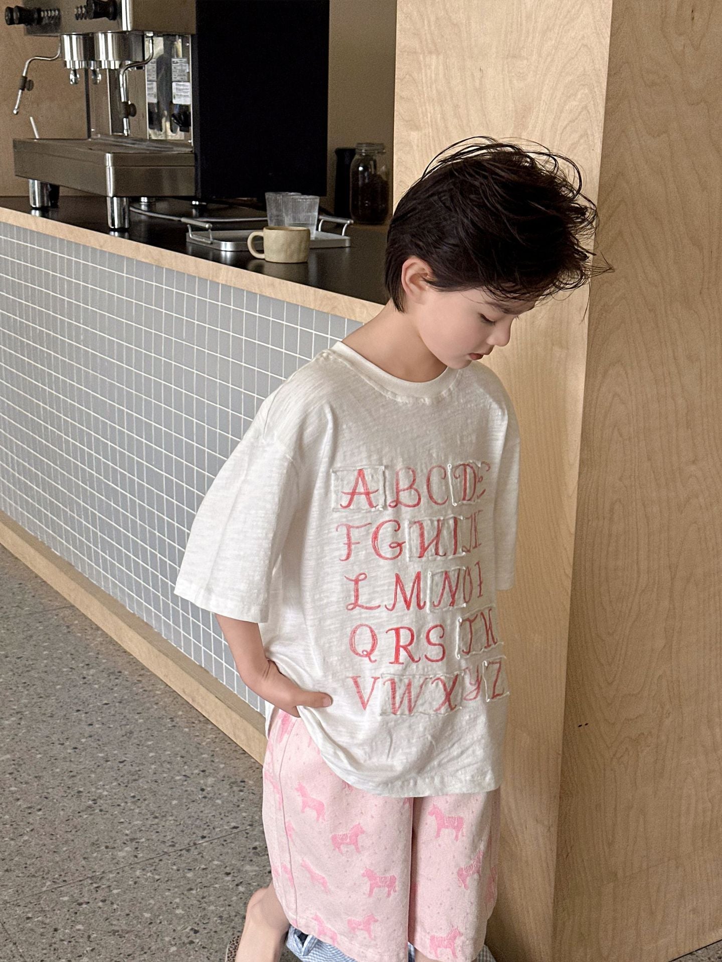 Children's Summer Cotton Short-sleeved Loose Breathable Half Sleeve Children's T-shirt