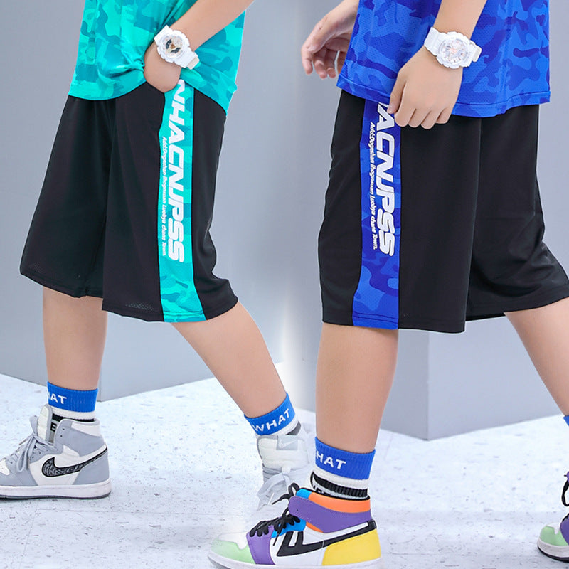 Thin Cold Medium Big Sports Fashionable Children's Pants