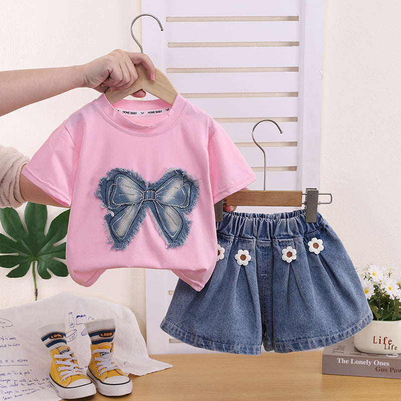 Summer Dress Trendy Short Sleeve Shorts Children's Suit