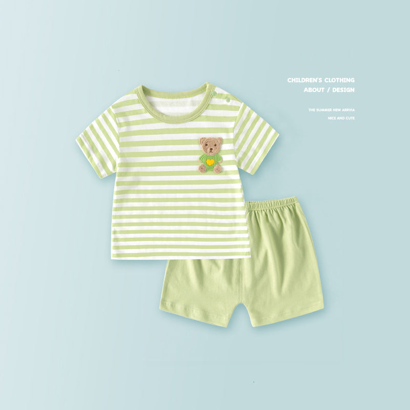 Children's Sleeve Boys Summer Wear Princess Clothes Pajamas Children's Suit