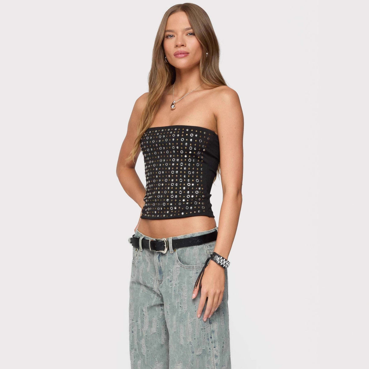 Backless Hot Sexy Slim Fit Stitching Small Vest/suspenders/tube Top
