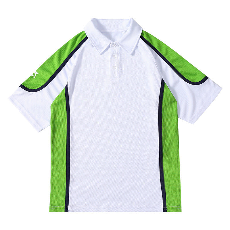 Children's School Junior High Uniform Boys Summer Bird Eye Short Sleeve Children's T-shirt