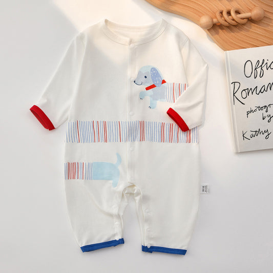 Jumpsuit Summer Thin Clothes For Babies Modal Pajamas Jumpsuit, Climbing Suit