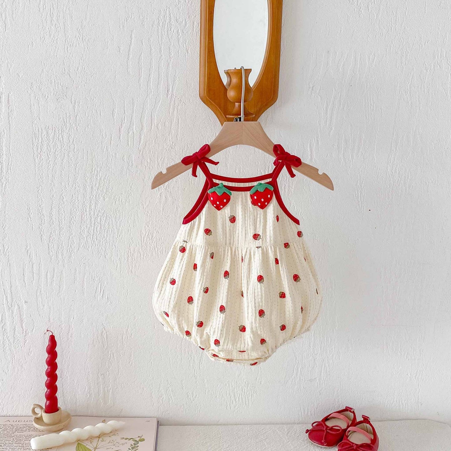 Summer Wear Born Clothes Jumpsuit Full Moon Romper Thin Pure Jumpsuit, Climbing Suit