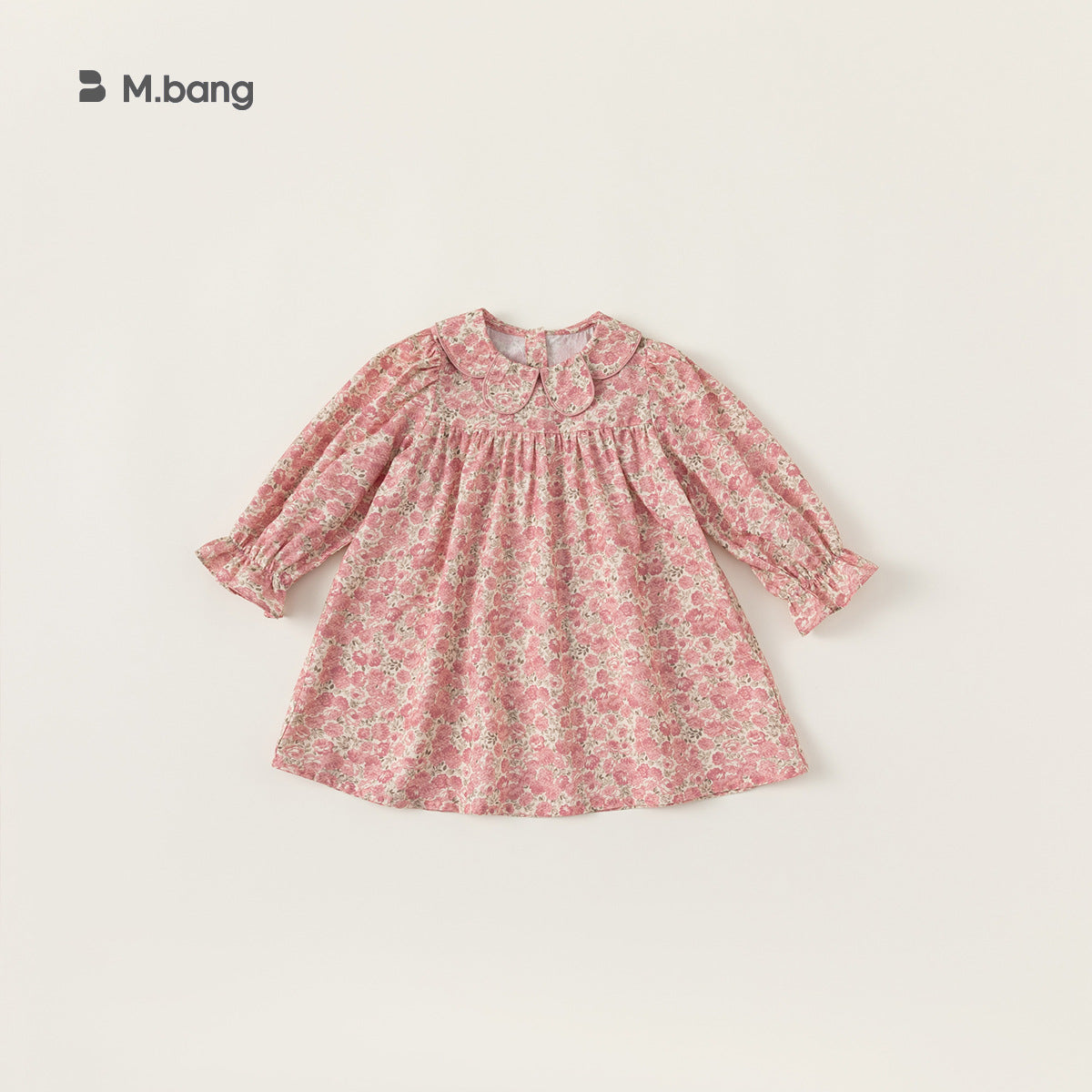 Children's Clothing Spring Clothes Floral Outing Doll Collar Long Sleeve Children's Dress