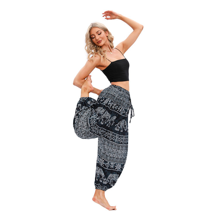 Classy Women's Yoga Sports Bloomers Clothes Casual Pants