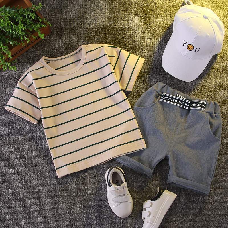 Children's Summer Clothing Handsome Clothes Short Sleeve Children's Suit