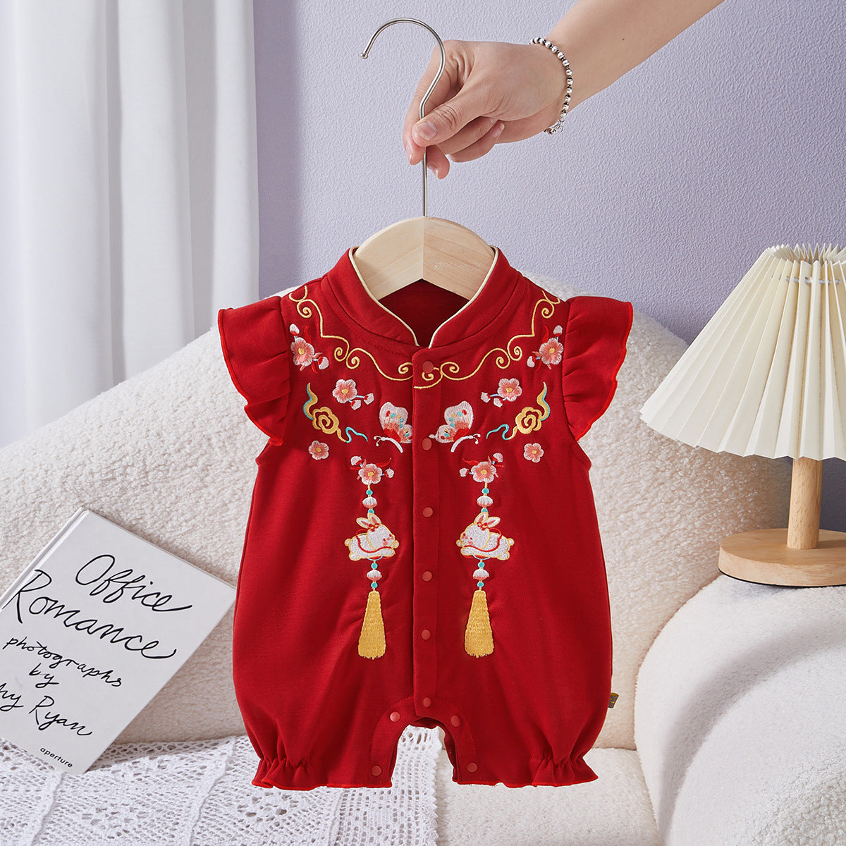 Clothes For Babies Summer Short-sleeved Jumpsuit National Jumpsuit, Climbing Suit