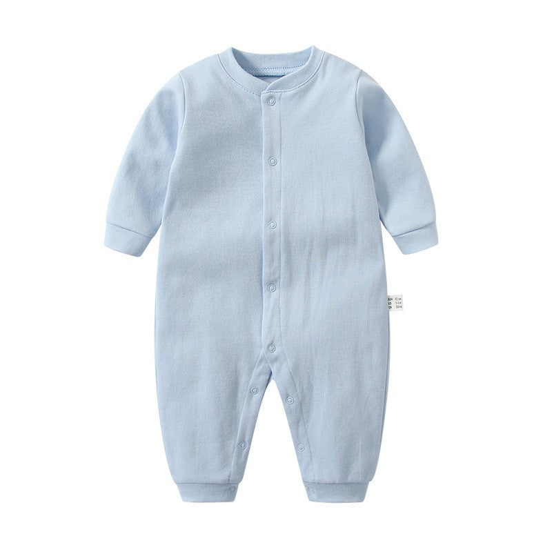 Born Infant Pair Of Buckles Split Jumpsuit Snap Button Clothes Jumpsuit, Climbing Suit