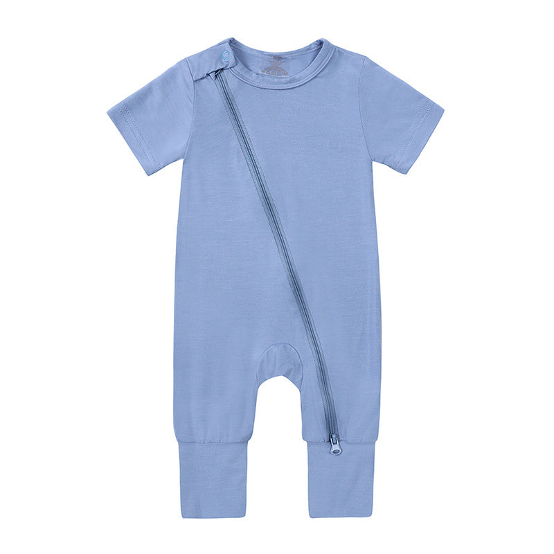 Style Jumpsuit Bamboo Fiber Short Sleeved Jumpsuit, Climbing Suit
