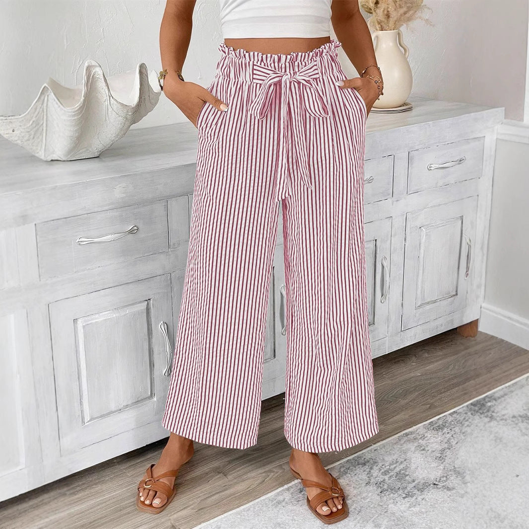 Stylish Innovative Women's Striped Elegant Female Casual Pants
