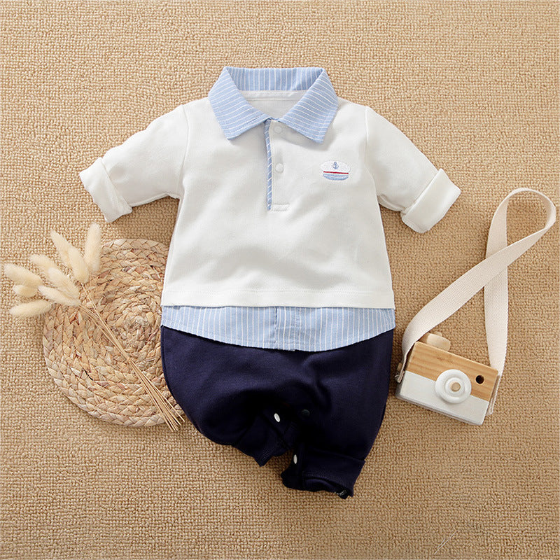 Jumpsuit Red Born Rompers Handsome Autumn Jumpsuit, Climbing Suit