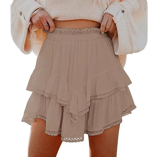 Women's Bohemian Pleated Cake High Waist Golf Tennis Skirt
