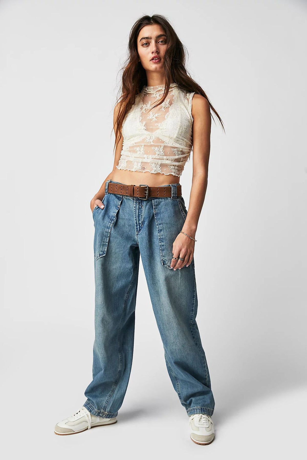 High Waist Casual Wide Leg Trousers Pants