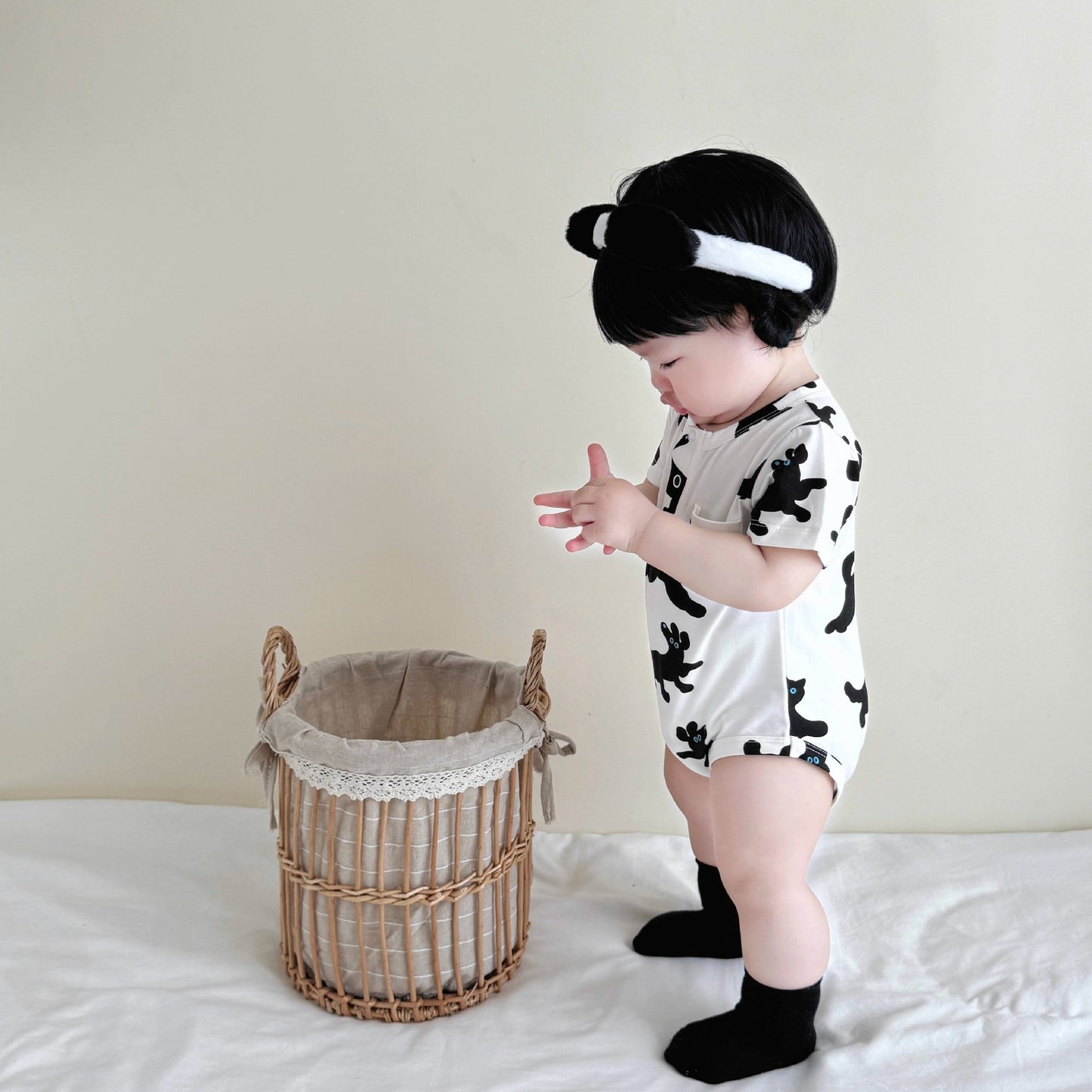 Short Sleeve Rompers Super Fashionable Crawling Jumpsuit Boy Out Cute Jumpsuit, Climbing Suit